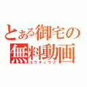 とある御宅の無料動画（ユウチュウブ）