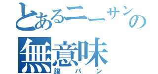 とあるニーサンの無意味（腹パン）