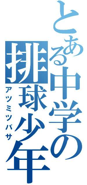 とある中学の排球少年（アツミツバサ）