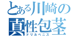 とある川崎の真性包茎（ドリルペニス）