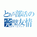 とある部活の完璧友情（チームプレイ）