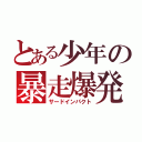 とある少年の暴走爆発（サードインパクト）