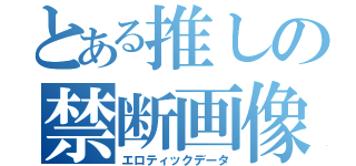 とある推しの禁断画像（エロティックデータ）