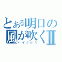 とある明日の風が吹くⅡ（バギクロス）