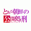 とある朝鮮の公開処刑（ジェノサイド）