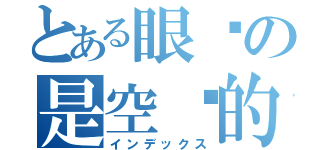 とある眼淚の是空虛的（インデックス）