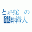 とある蛇の単独潜入（スニーキング）