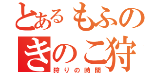 とあるもふのきのこ狩り（狩りの時間）