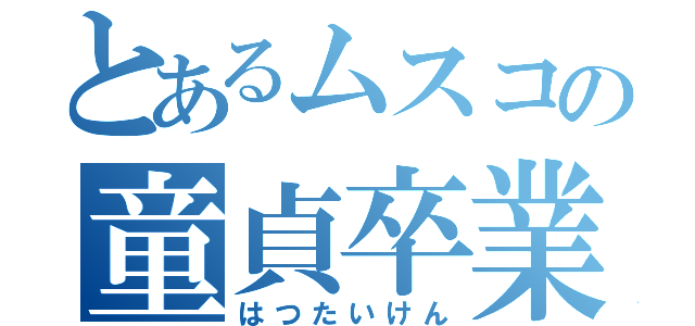 とあるムスコの童貞卒業（はつたいけん）