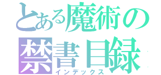 とある魔術の禁書目録（インデックス）