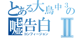 とある大鳥中３の嘘告白Ⅱ（コンフィージョン）