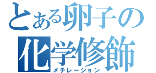 とある卵子の化学修飾（メチレーション）