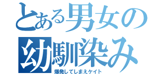 とある男女の幼馴染み（爆発してしまえケイト）