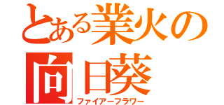 とある業火の向日葵（ファイアーフラワー）