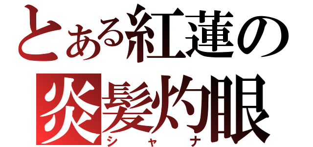 とある紅蓮の炎髪灼眼（シャナ）