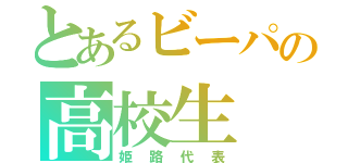 とあるビーパの高校生（姫路代表）