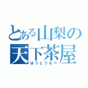 とある山梨の天下茶屋（ほうとうなべ）