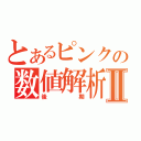 とあるピンクの数値解析Ⅱ（後期）