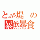 とある堤の暴飲暴食（ファットマン）