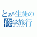 とある生徒の修学旅行（キョウトラベル）