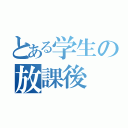 とある学生の放課後（）