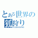 とある世界の狐狩り（ＦＯＸＨＯＵＮＤ）