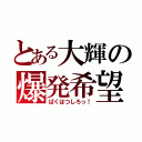 とある大輝の爆発希望（ばくはつしろっ！）