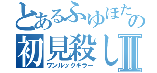 とあるふゆほたるの初見殺しⅡ（ワンルックキラー）