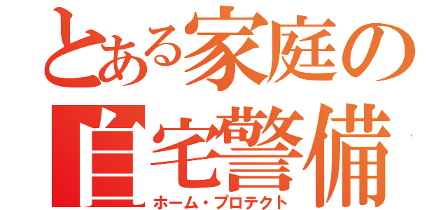 とある家庭の自宅警備員（ホーム・プロテクト）