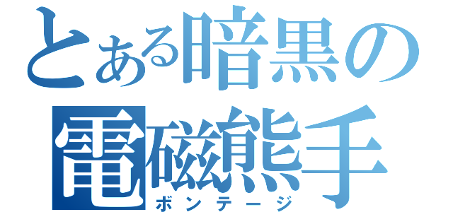 とある暗黒の電磁熊手（ボンテージ）