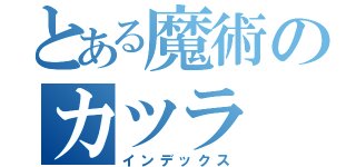 とある魔術のカツラ（インデックス）