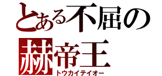 とある不屈の赫帝王（トウカイテイオー）