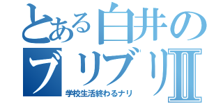 とある白井のブリブリⅡ（学校生活終わるナリ）