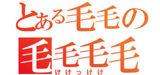 とある毛毛の毛毛毛毛（けけっけけ）