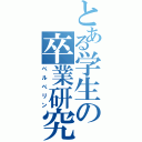 とある学生の卒業研究（ベルべリン）