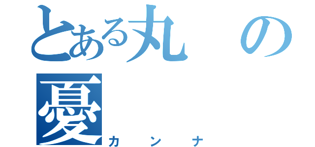 とある丸の憂（カンナ）