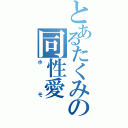 とあるたくみの同性愛（ホモ）