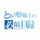 とある整備士の必須目録（サービスマニュアル）