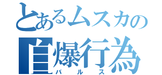 とあるムスカの自爆行為（バルス）