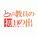 とある教員の初日の出（若年層ハゲ）