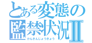 とある変態の監禁状況Ⅱ（かんきんじょうきょう）