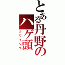 とある丹野のハゲ頭（カワイソウ）