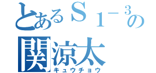 とあるＳ１－３の関涼太（キュウチョウ）