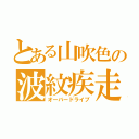 とある山吹色の波紋疾走（オーバードライブ）