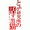 とある研究所の話す黒猫（坂本さん）