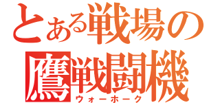 とある戦場の鷹戦闘機（ウォーホーク）