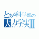 とある科学部の大力学実験Ⅱ（コメンター）