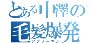 とある中澤の毛髪爆発（アブノーマル）