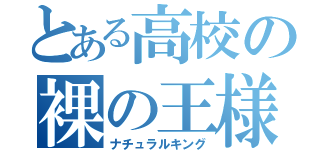 とある高校の裸の王様（ナチュラルキング）