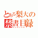 とある梨大の禁書目録（インデックス）